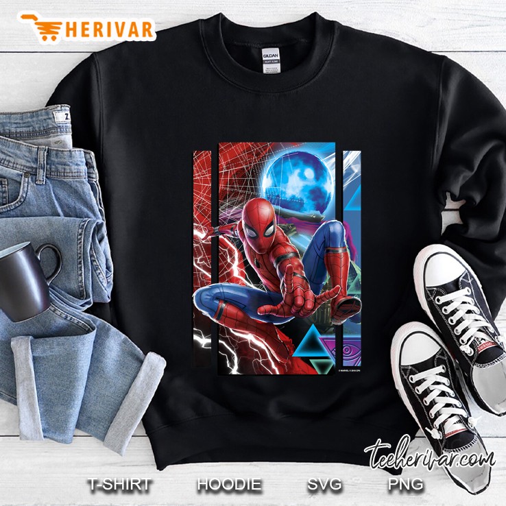 Marvel Spider-Man Far From Home Mysterio And Spidey Portrait Sweatshirt