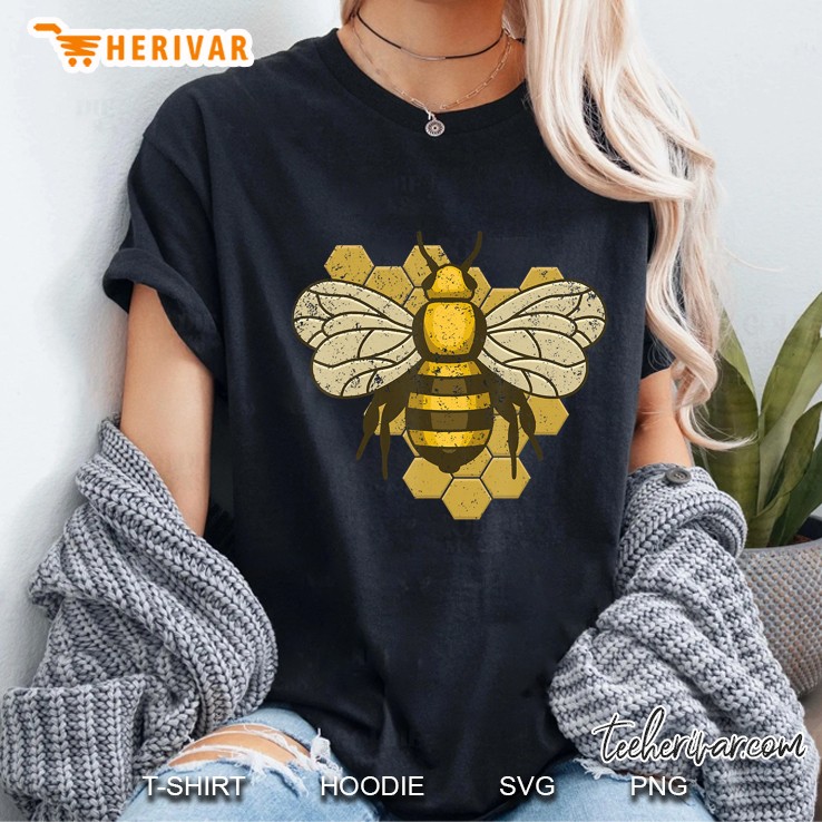 Retro Beekeeper Beekeeping Bumblebee Vintage Save The Bees Ladies Tee