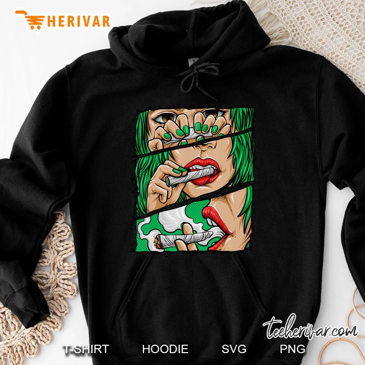 Roll It Lick It Smoke I Marijuana Pot Weed Hoodie