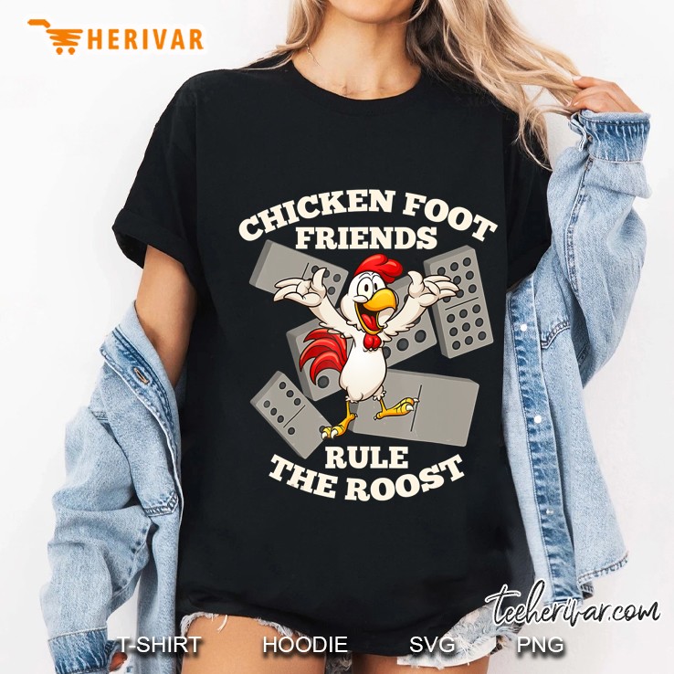 Rule The Roost Domino Shirt Chicken Foot Ladies Tee