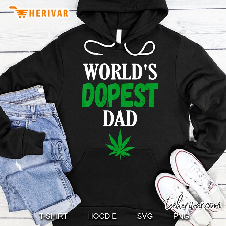 World's Dopest Dad Weed Marijuana Cannabis Funny Leaf Mugs