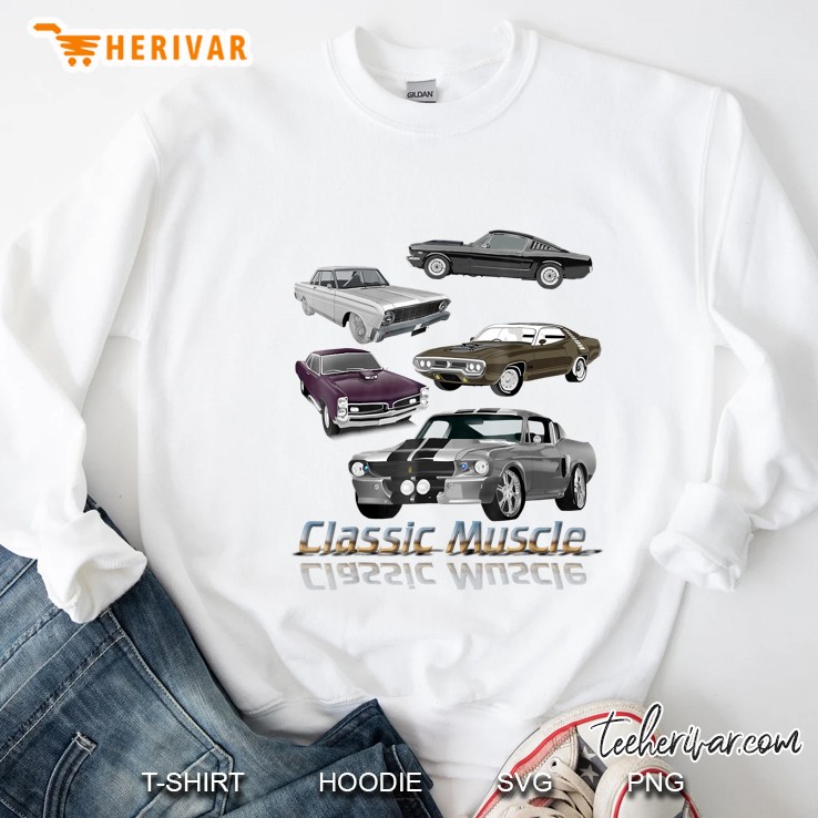 Classic American Muscle Cars Vintage Sweatshirt