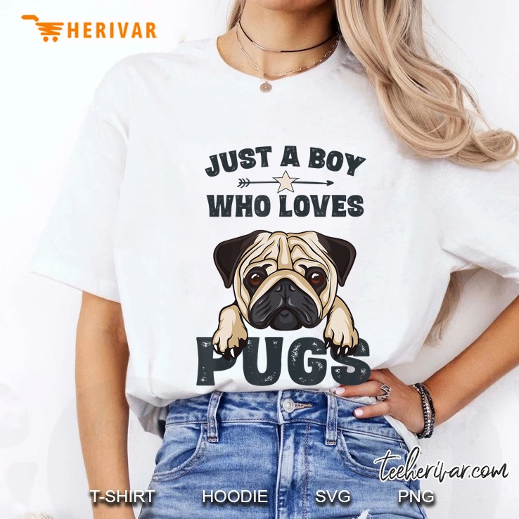 Love Pugs Tshirt Funny Cute Pug Lover Saying Gift For Boys Ladies Tee