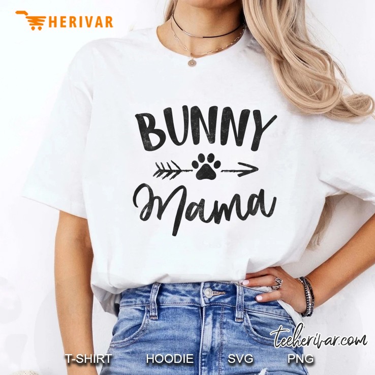 Womens Bunny Mama Animal Lovers Pet Owner Gifts Rabbit Mom Ladies Tee