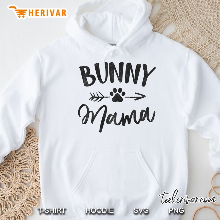 Womens Bunny Mama Animal Lovers Pet Owner Gifts Rabbit Mom Hoodie