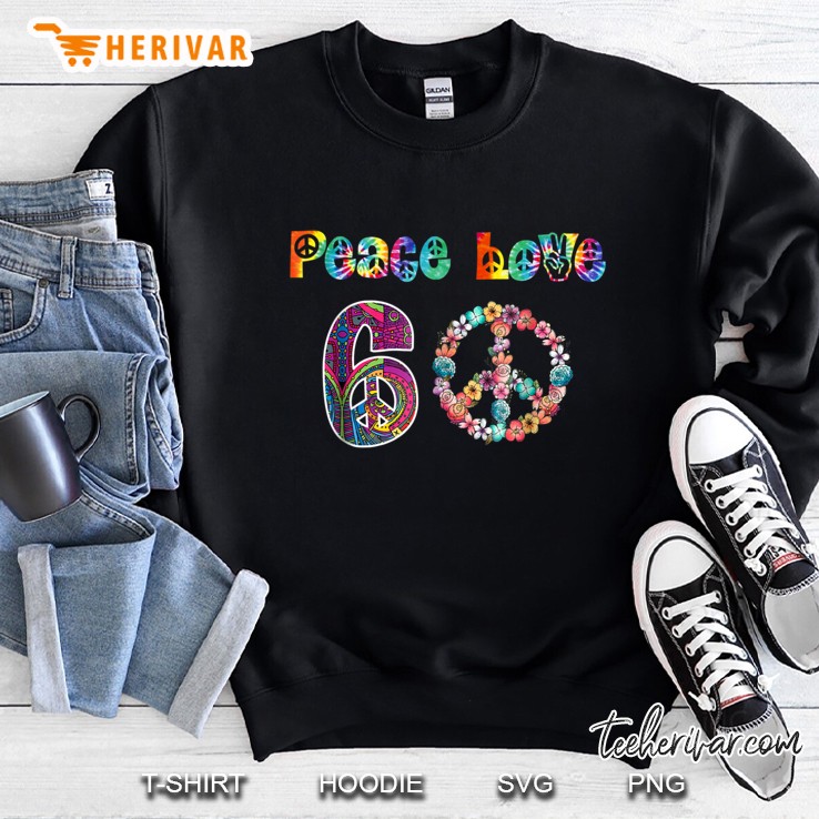 60Th Birthday 60 Years Old Shirts Peace Sign Gift Mugs