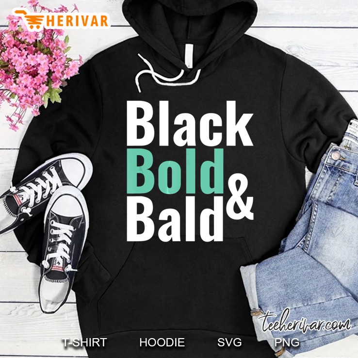 Black History Bold Bald Head Hair Shirt Mugs