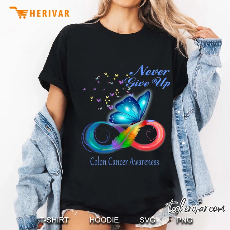 Butterfly Colon Cancer Awareness Ladies Tee