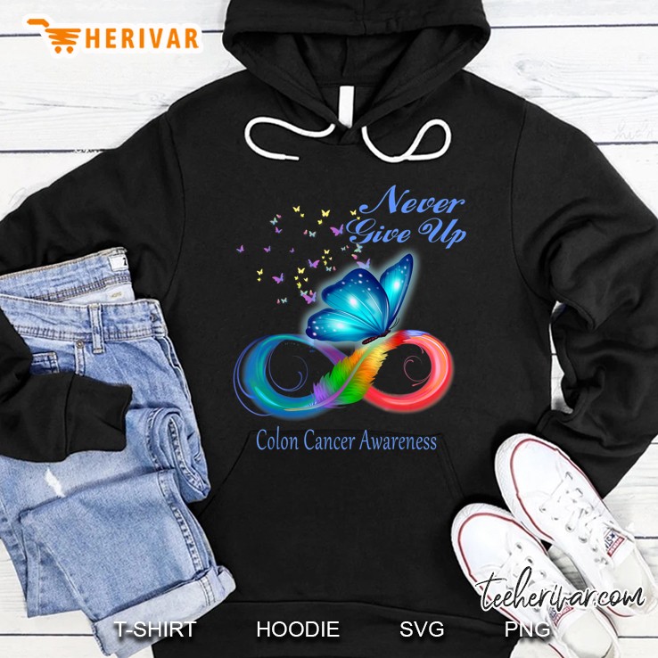 Butterfly Colon Cancer Awareness Hoodie