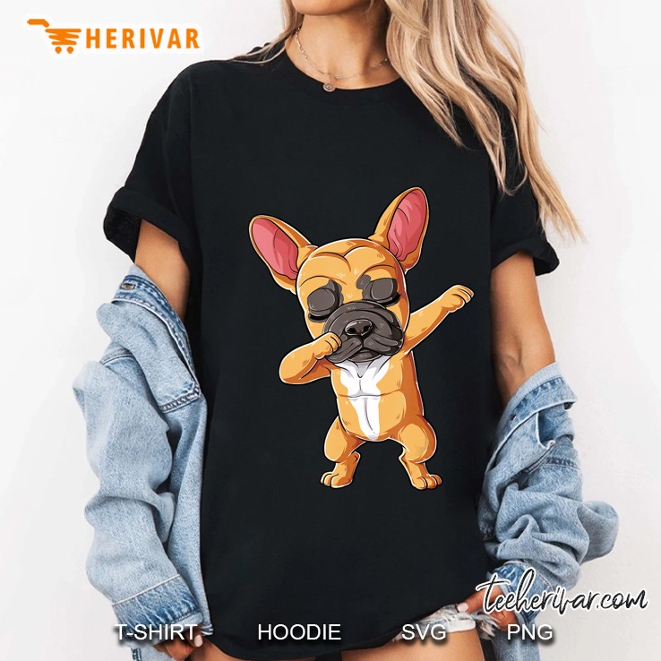 Dabbing French Bulldog Fawn Frenchie Dog Funny Dab Ladies Tee