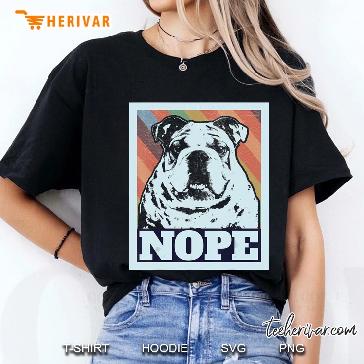 English Bulldog Vintage Style Gift Idea Ladies Tee