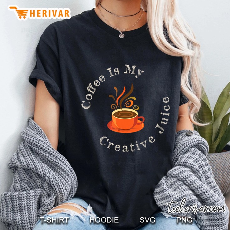 Funny Coffee Addicts Creative Juice Ladies Tee