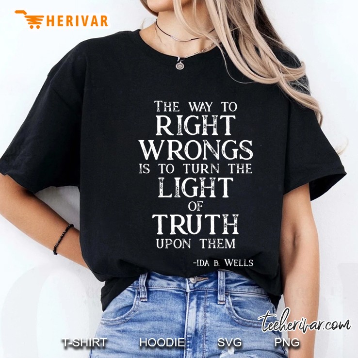 Ida B Wells Light Of Truth Premium Ladies Tee