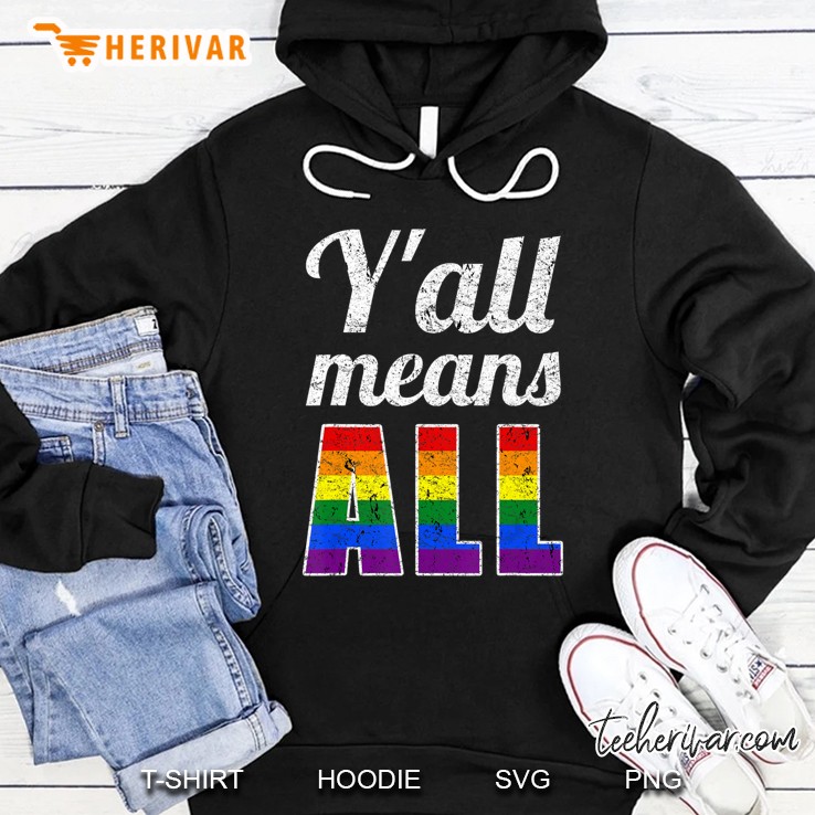 Lgbt Y'all Means All - Lesbian Gay Rainbow Pride Vintage Mugs