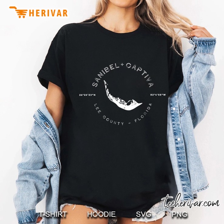 Sanibel And Captiva Lee County Florida Island Graphic Vintage Ladies Tee