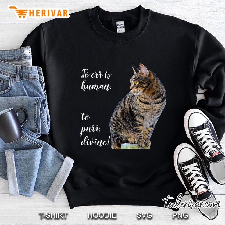 Tabby Cat Inspirational Quote Sweatshirt