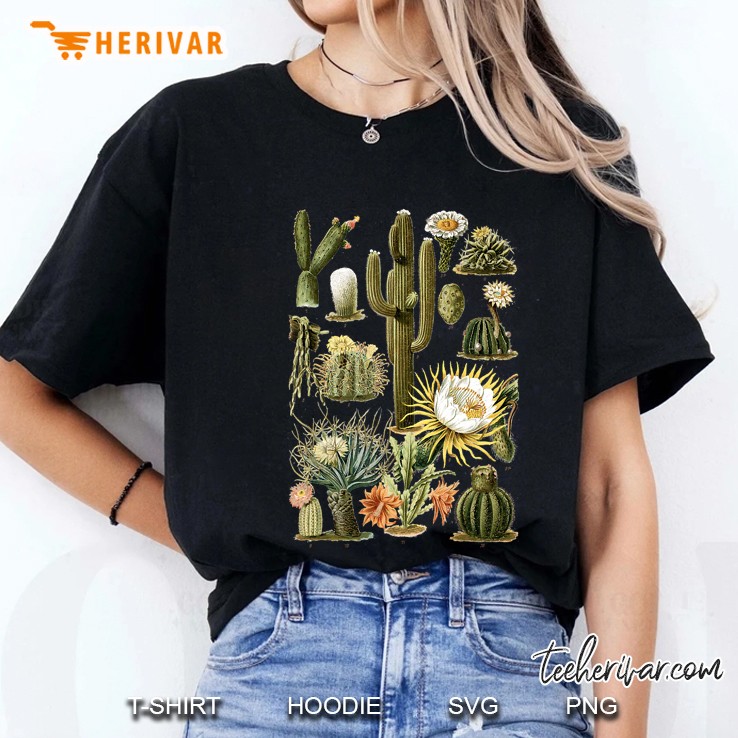 Cactus Succulent Plant Cacti Botany Botanical Ladies Tee