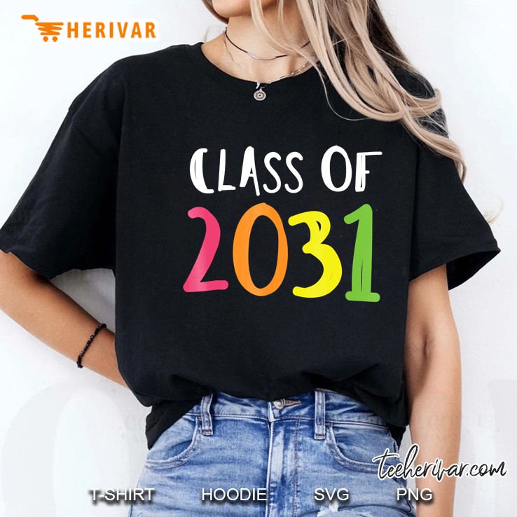 Class Of 2031 Kindergarten Graduation Back To School Ladies Tee