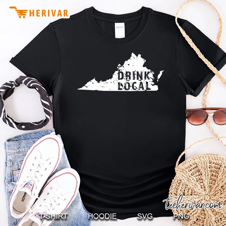 Drink Local Virginia Craft Beer Va Brewers & Breweries Shirt