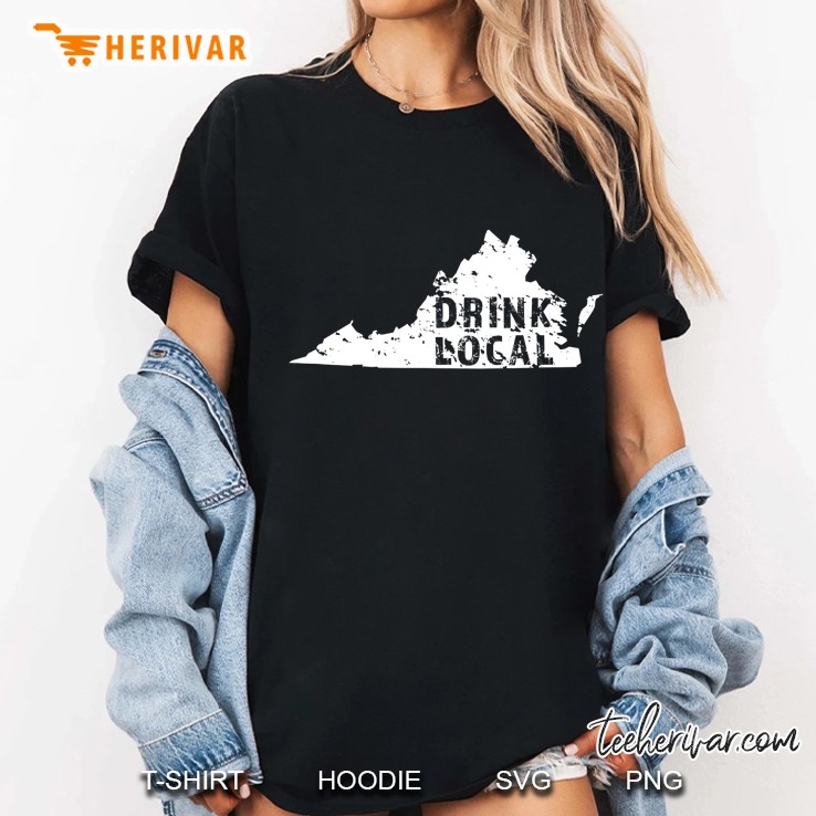 Drink Local Virginia Craft Beer Va Brewers & Breweries Ladies Tee