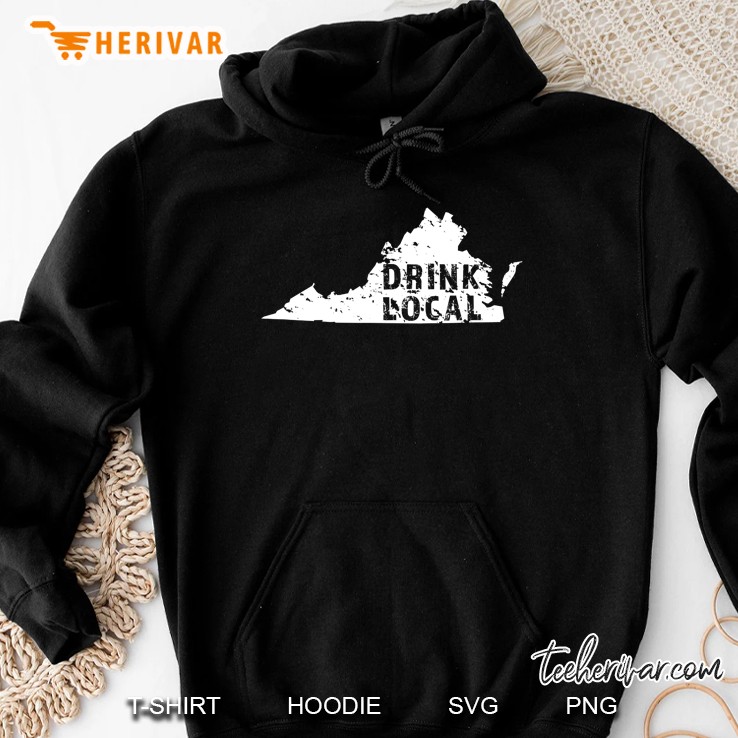 Drink Local Virginia Craft Beer Va Brewers & Breweries Hoodie