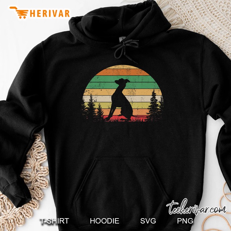 Italian Greyhound Vintage Silhouette 60S 70S Retro Dog Gift Hoodie