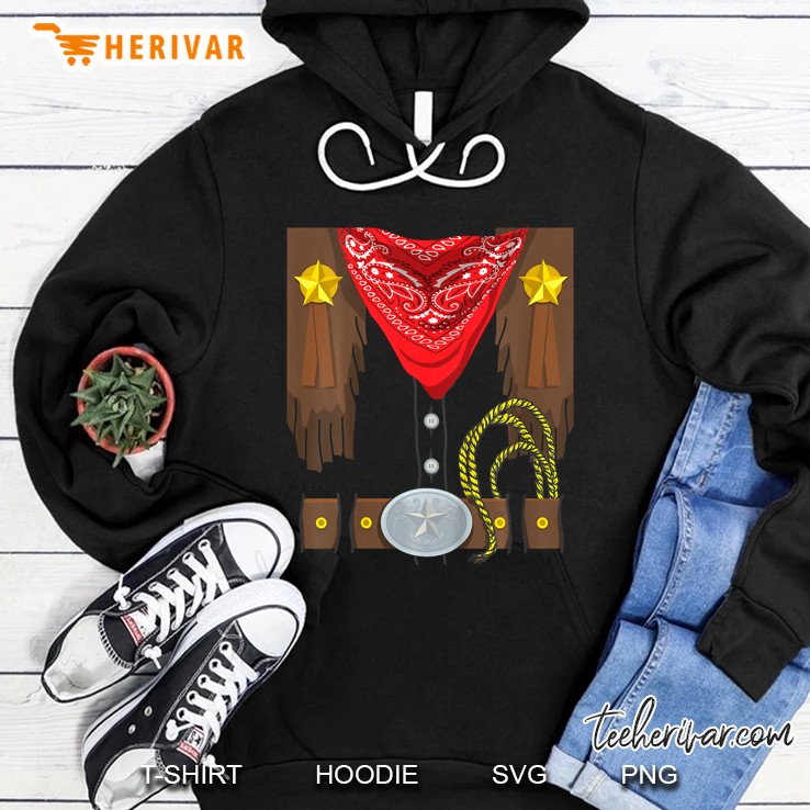 Kids Cowboy Halloween Costume For Boys & Girls Easy Sheriff Hoodie