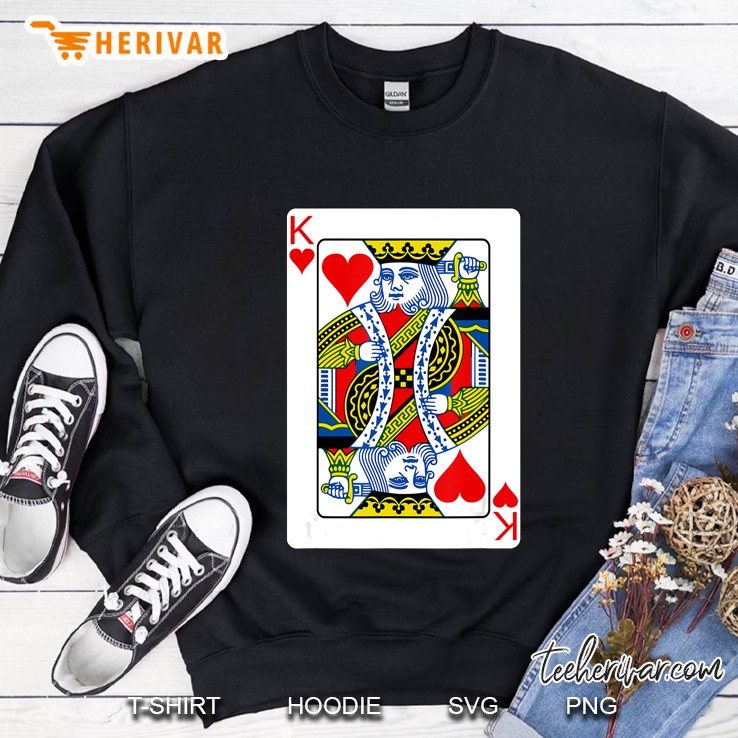 King Of Hearts Playing Card Valentine Costume Sweatshirt