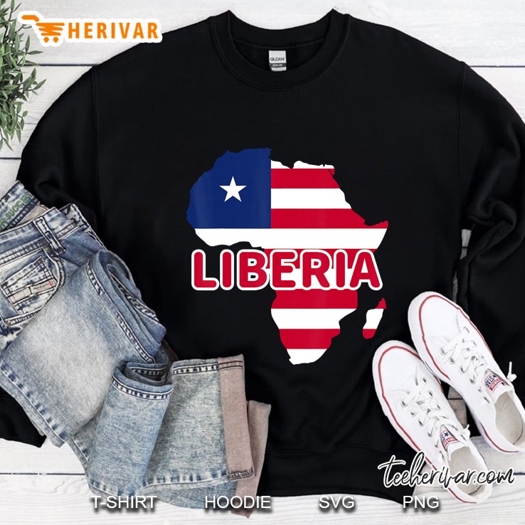 Liberia Liberian Pride Flag Map Africa Print Mugs