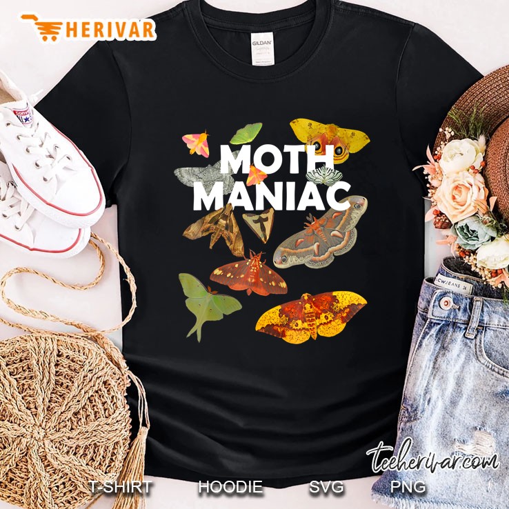 Moth Maniac - White Lettering Shirt
