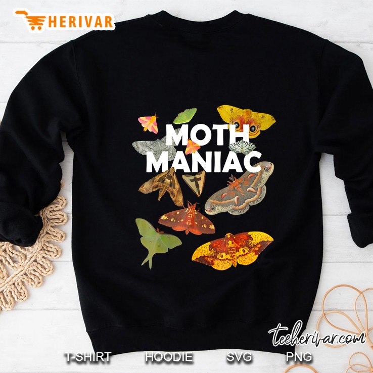 Moth Maniac - White Lettering Sweatshirt