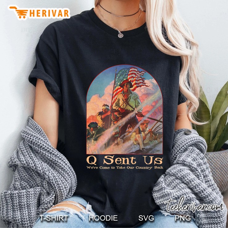 Qanon Shirt Where We Go One We Go All Q Anon Sent Us Maga Ladies Tee