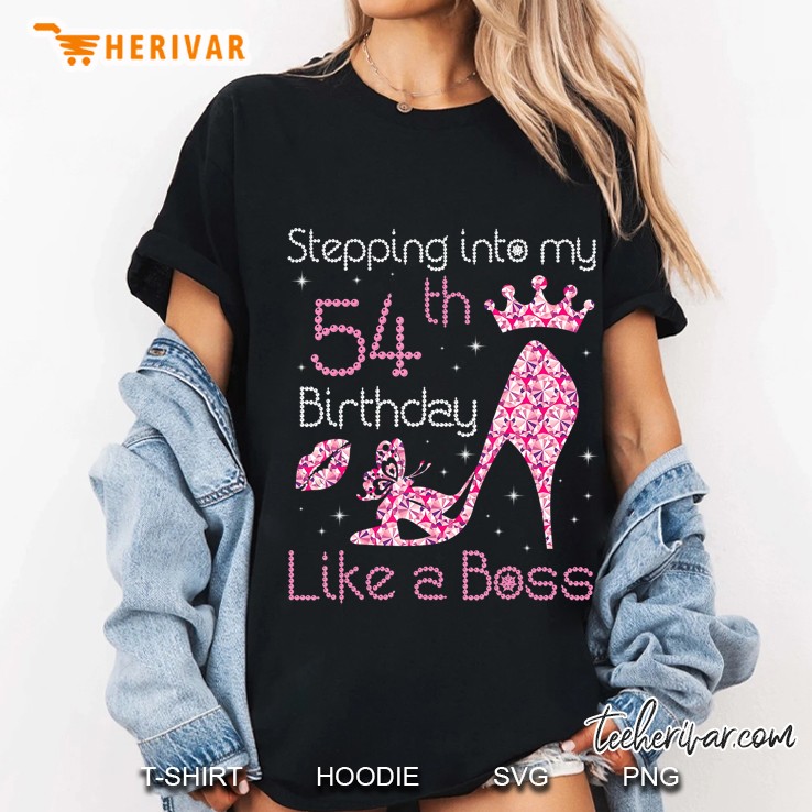Queen Stepping Into My 54Th Birthday Like A Boss Born 1966 Ver2 Ladies Tee