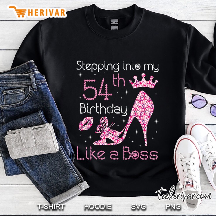 Queen Stepping Into My 54Th Birthday Like A Boss Born 1966 Ver2 Sweatshirt