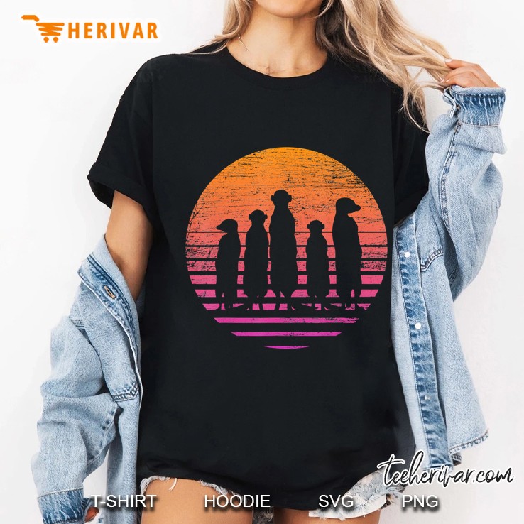 Retro Meerkat Ladies Tee