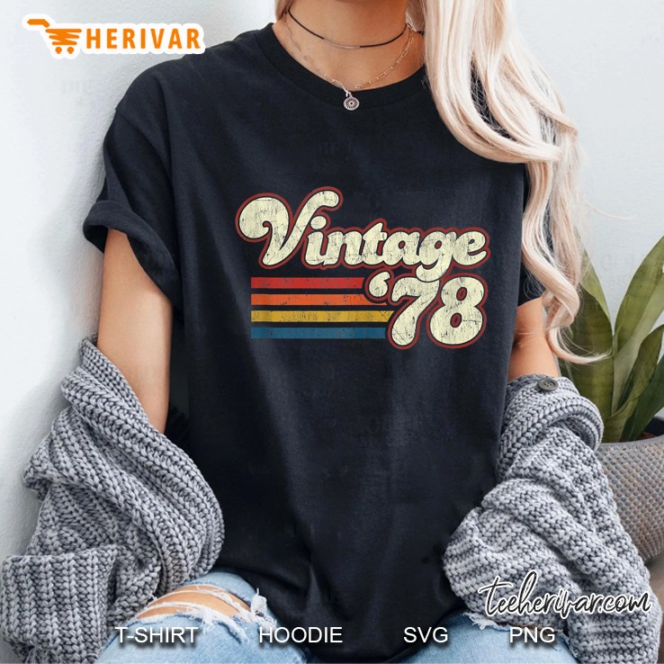 Retro Vintage 1978 41St Birthday Ladies Tee