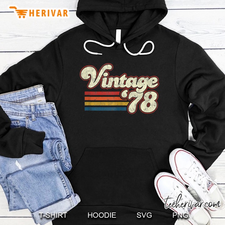 Retro Vintage 1978 41St Birthday Hoodie