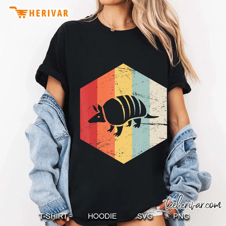 Retro Vintage Armadillo Ladies Tee