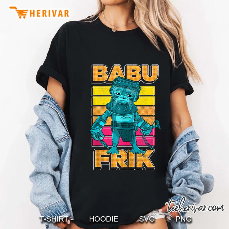 Star Wars The Rise Of Skywalker Babu Frik Pop Art Portrait Ladies Tee