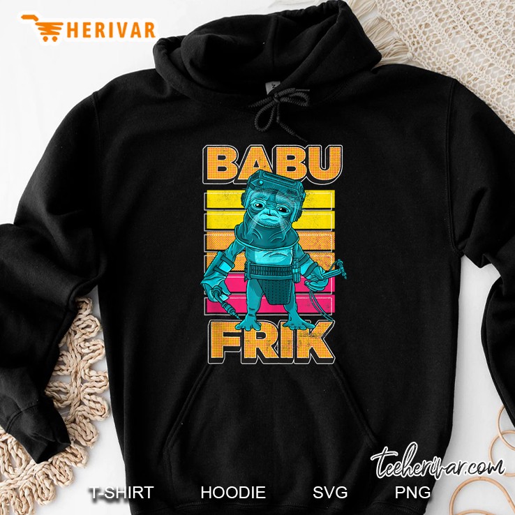 Star Wars The Rise Of Skywalker Babu Frik Pop Art Portrait Hoodie