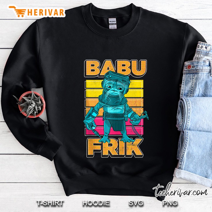 Star Wars The Rise Of Skywalker Babu Frik Pop Art Portrait Sweatshirt