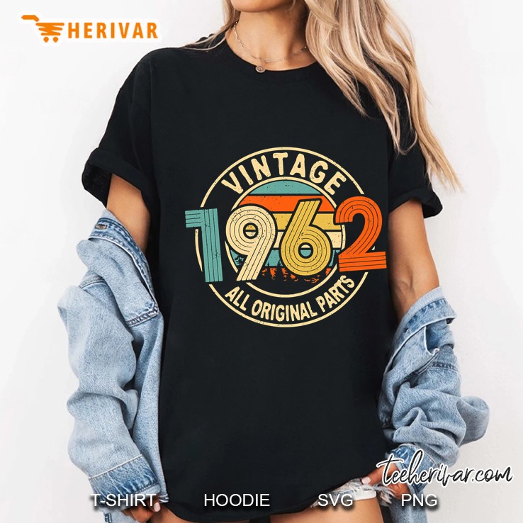 Vintage 1962 - 58 Years Old Gift - 58Th Birthday Ladies Tee