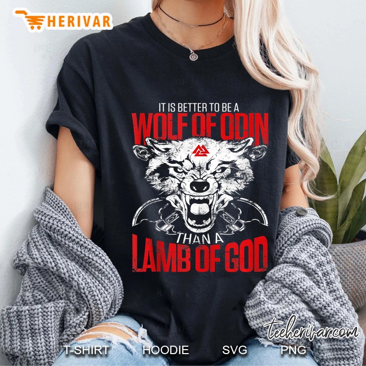 Wolf Of Odin - Lamb Of God - Vikings Ladies Tee