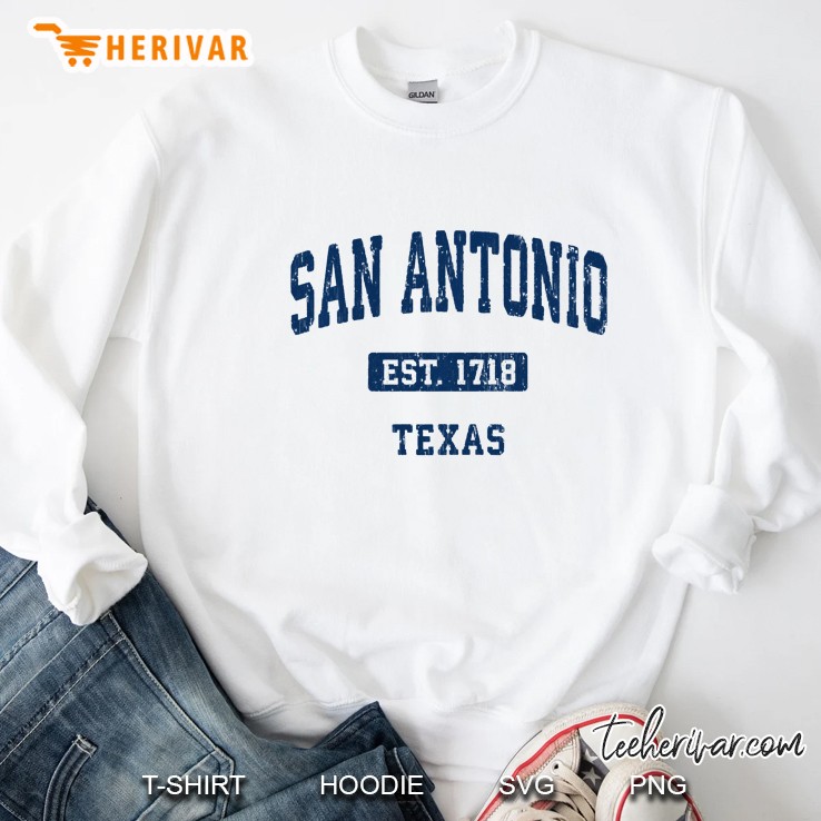 San Antonio Texas Tx Vintage Athletic Sports Design Pullover Sweatshirt