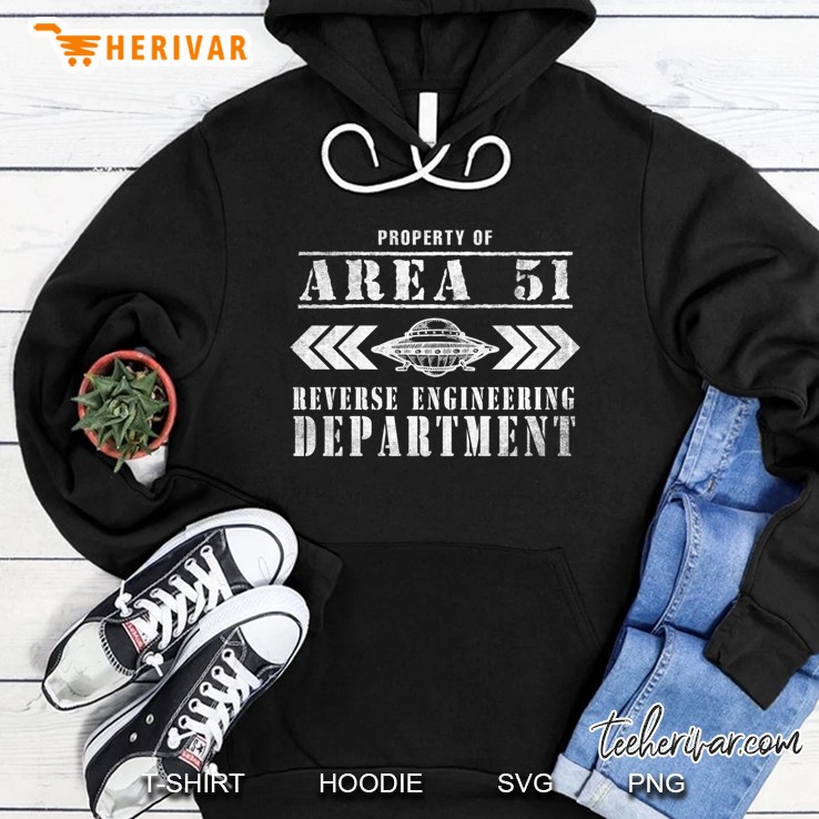 Area 51 Reverse Engineering Department Ufo Alien Hoodie