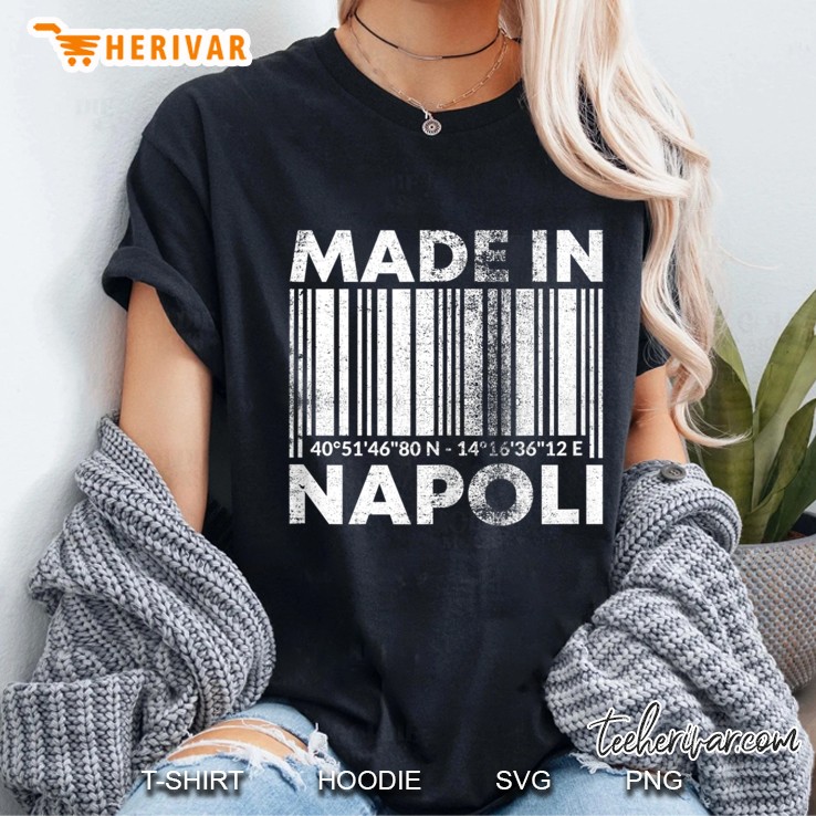 Born In Napoli Barcode Love Napoli Hoodie