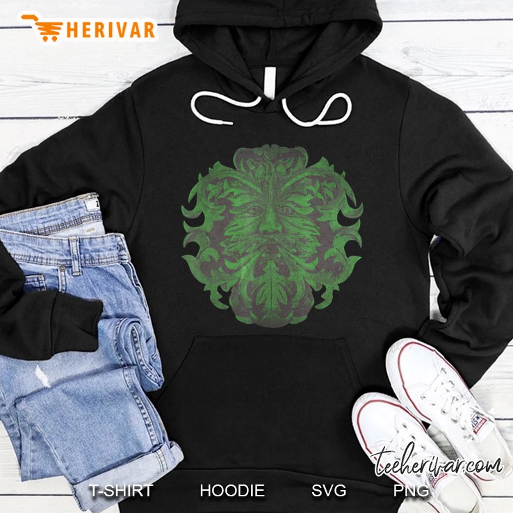 Celtic Traditional Wicca Pagan Greenman Hoodie