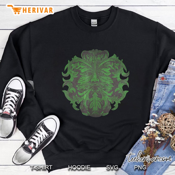 Celtic Traditional Wicca Pagan Greenman Sweatshirt
