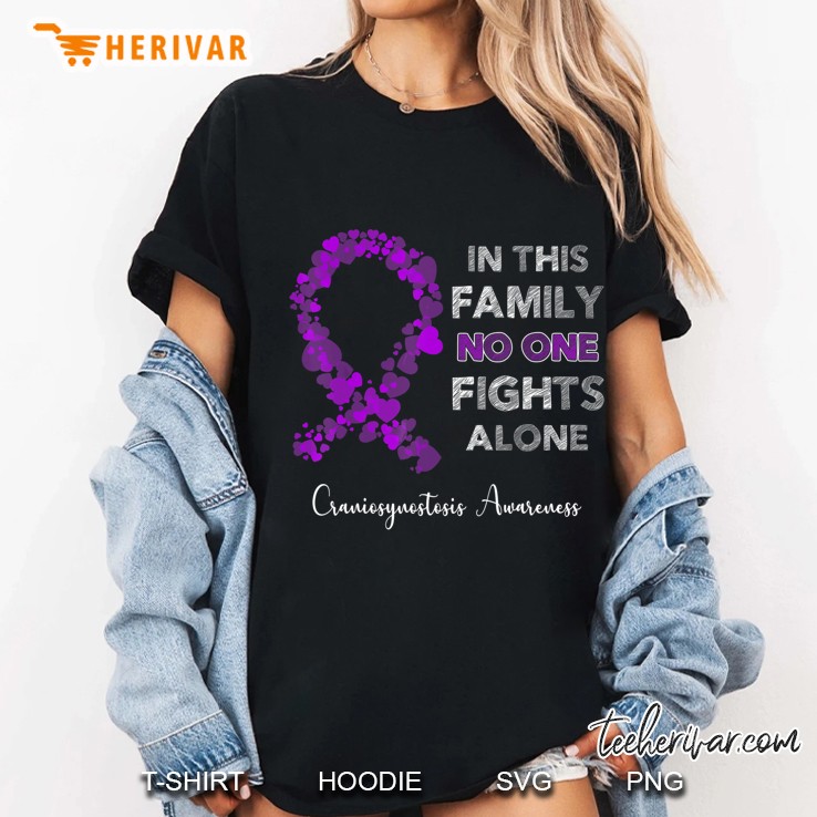 Family Fight Alone Craniosynostosis Awareness Survivor Faith Hoodie