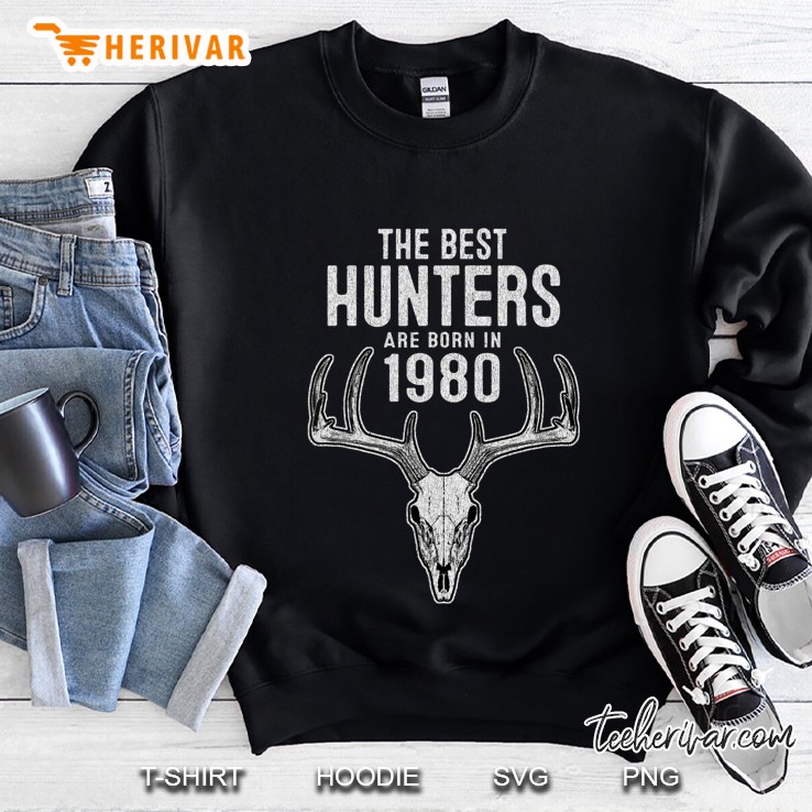 Gift For 40 Year Old Deer Hunter 1980 40Th Birthday Sweatshirt
